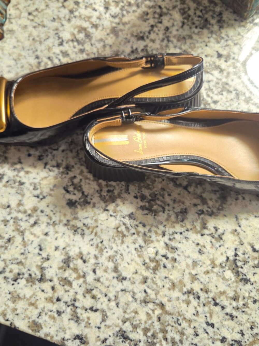 Sam Edelman “Tanesha” Black Patent Slingbacks (Size 8M) - Picture 6 of 8